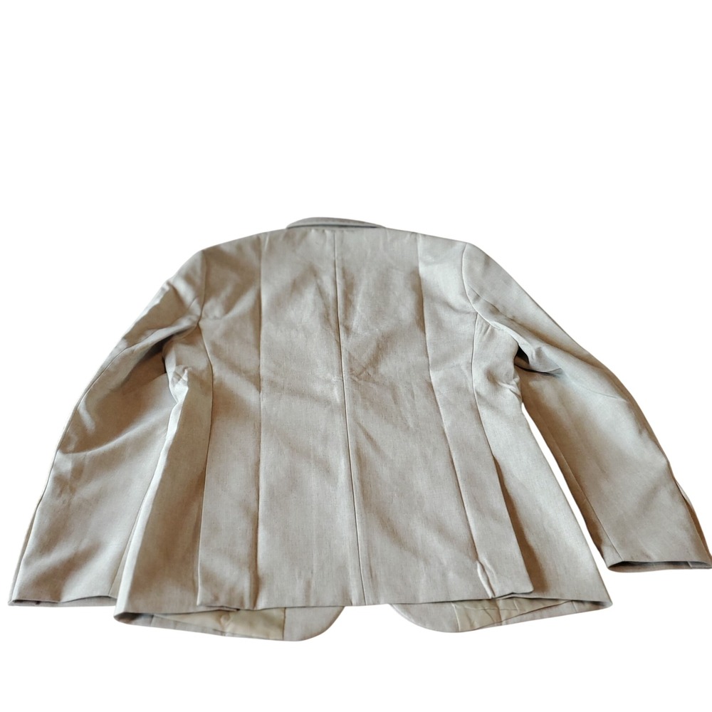 Coofandy Mens Beige Linen Blend Two Button Blazer Sport Coat Size M NWT‎